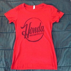 Ladies Honda Motorcycles Fitted Tee Shirt- size Small
